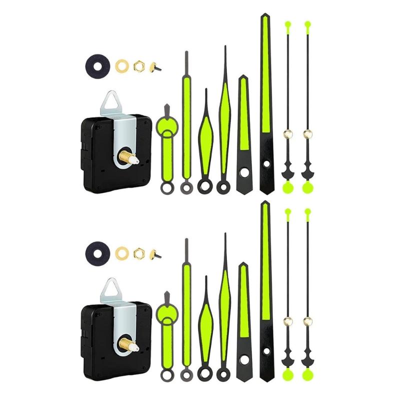Quartzs DIY Wall Clock Movement Mechanism Battery Operated DIY Repair Parts Replacement with Clock Hands Second Hand