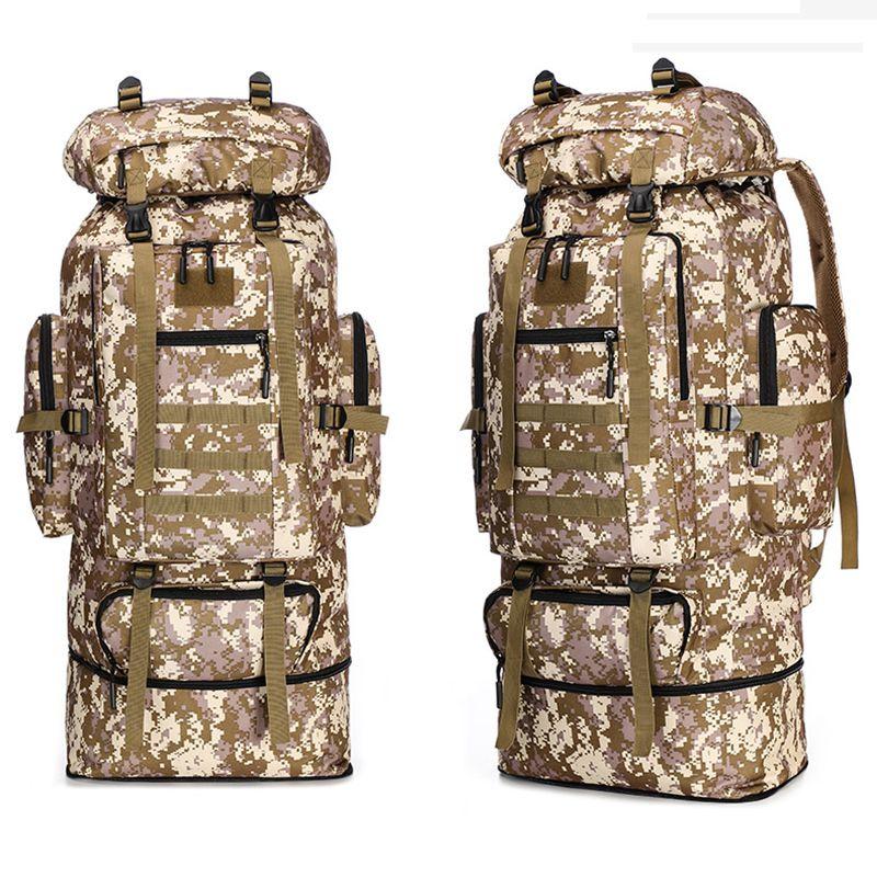 Military 70l80l100loutdoor Rucksack Tactical Backpacks Camping Hiking Trek Bag