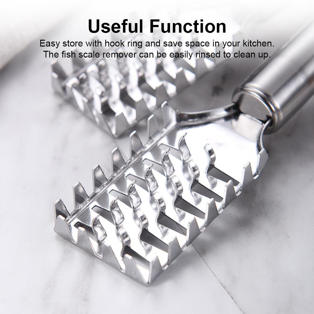 Скребок для кожи, кухонные гаджеты из нержавеющей стали, подвесная круглая труба, аксессуар для рыбного ресторана, средство для удаления накипи, бытовая техника