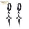 Trendy Star Earrings for Women Cross Polar Star Earrings Temperament Creative Personality Ear Jewelry