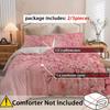 Pink Peach Blossom Pattern 3D Printed Duvet Cover With Beautiful Style Bedding Set, Soft And Comfortable Duvet Cover Pillowcase