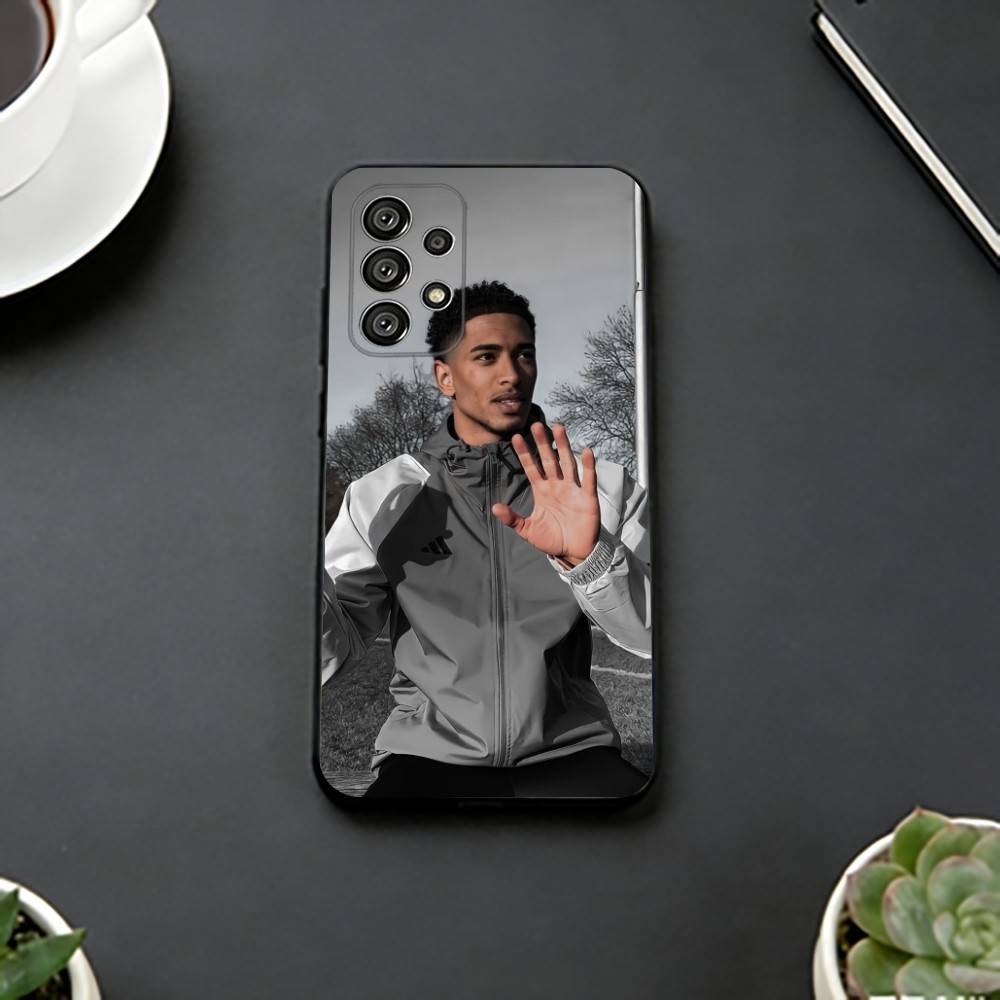 Чехол для телефона J-Jude Football B-Bellingham для Samsung S25,S24,S21,S22,S23,S30,Ultra,S20,Plus,Fe,Lite,Note,10,Черная крышка