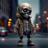Stylish Skeleton Statue Skeleton Figurine Home Decor Halloween Skeleton Figurines for Home Office Decor Small Resin for Desk