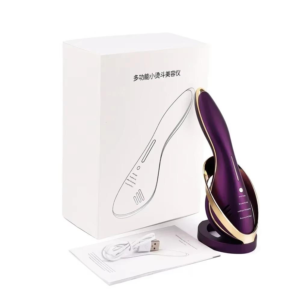 Аппарат для подтяжки лица с горячей и холодной терапией EMS, устройство для подтяжки кожи, массажер для лица, шеи и тела, подбородка, V-образная линия для кожи, против морщин