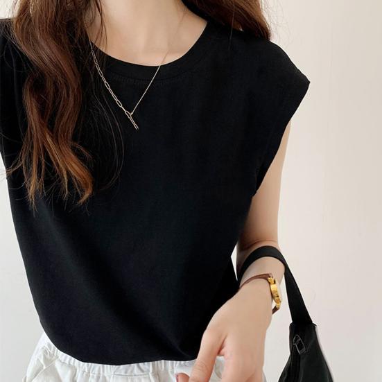 Женская летняя футболка с круглым вырезом и короткими рукавами, однотонная футболка