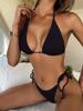 Микробикини, сексуальный женский купальник, женские однотонные бандажные стринги, бразильский купальный комплект бикини, пляжная одежда