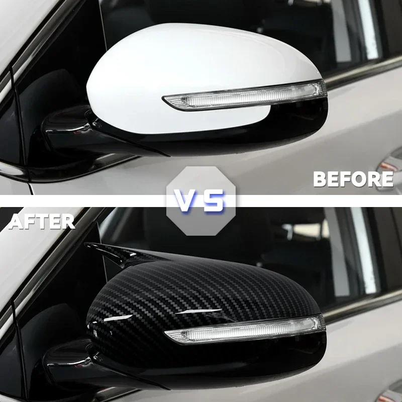 Накладка на боковое крыло глянцево-черного цвета для автомобиля KIA KX5 и Sportage 2016 - 2019, накладка для украшения зеркала заднего вида