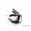 Hand Gesture OK Gesture Brooches Large Suit Lapel Pin Personalized Clothes Badge  Women Men