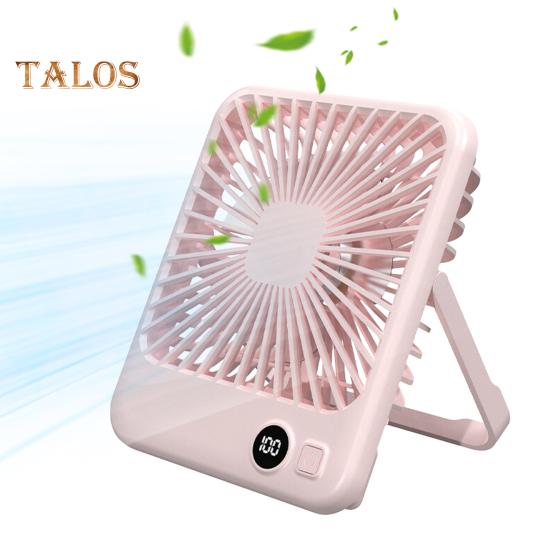 Электрический мини-вентилятор с бесщеточным двигателем, 5 скоростей, мощный поток воздуха, низкий уровень шума, компактный дизайн, портативный вентилятор воздушного охлаждения