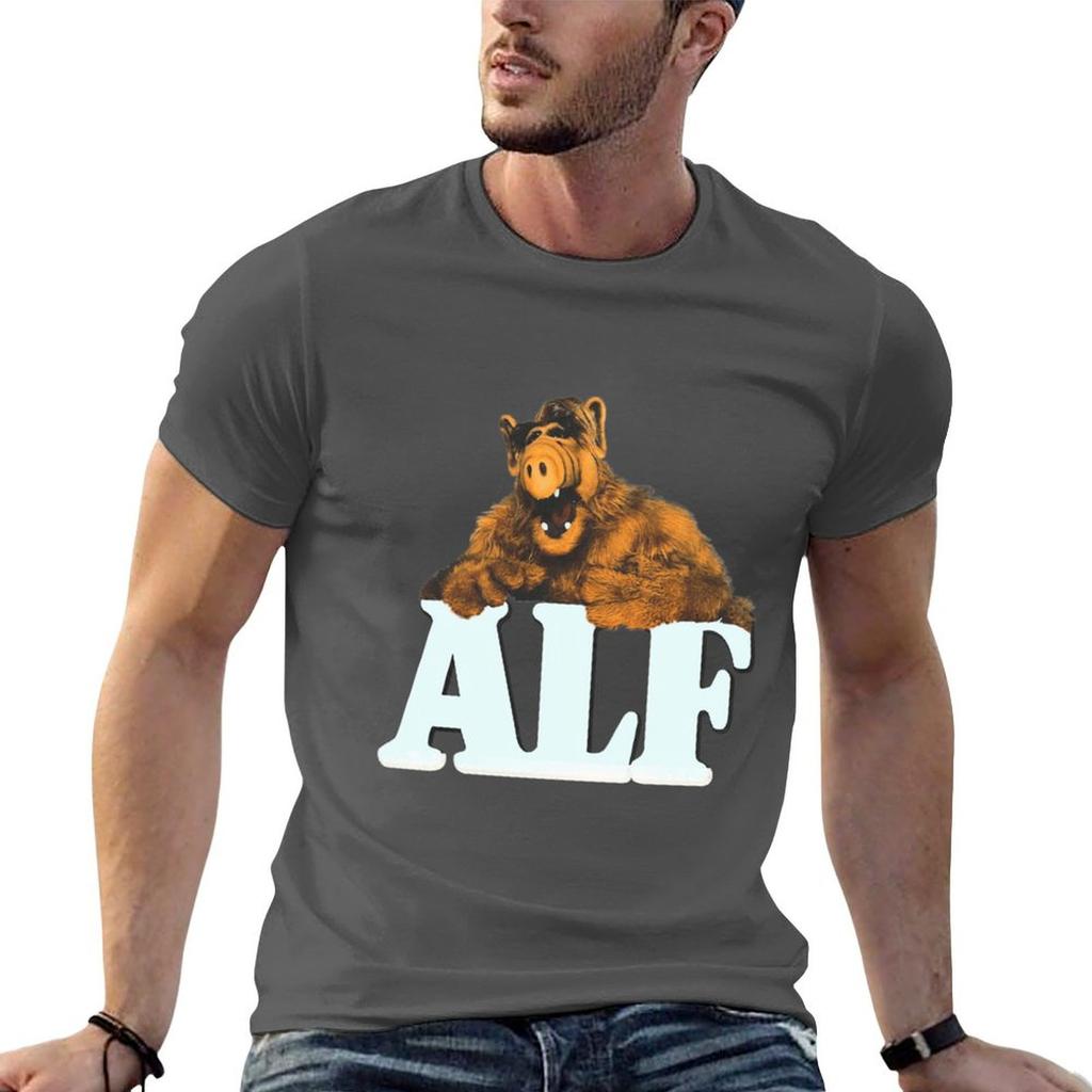 Alf Gordon Shumway Tv Sitcoms Tshirt Large Size Loose Casual Tee
