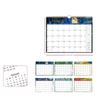 Foldable Double-coil Calendar Oil Painting Style English Calendar 2027 Flower Desk Calendar  Home