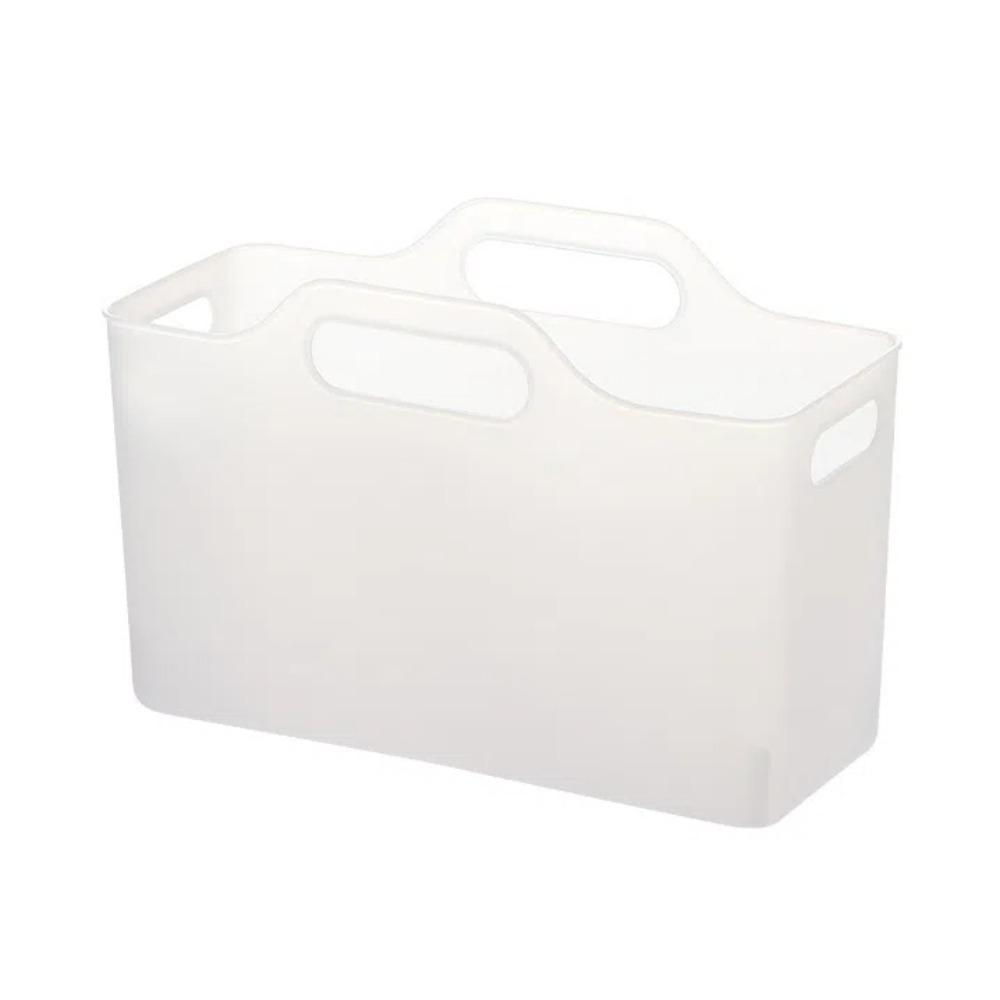 Smooth Edge Storage Basket Transparent Desktop Storage Box Durable Laundry Basket
