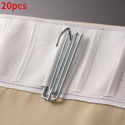 20 шт. стальные крючки для подвешивания штор, кольцо, белые крючки для окон, домашний декор, аксессуары для штор, высокое качество