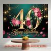Party Backdrop Birthday Rose 40Th Photo Booth Background Wall Decor