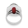 Natural Ruby Gemstone 925 Sterling Silver Trio Shank Beaded Ring For Women & Girls