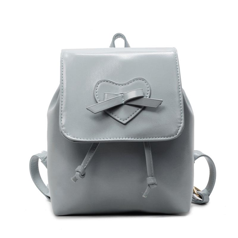 Сумка женская маленькая на двойном плече с бантом, новая модная, милая портативная сумка через плечо, школьный рюкзак