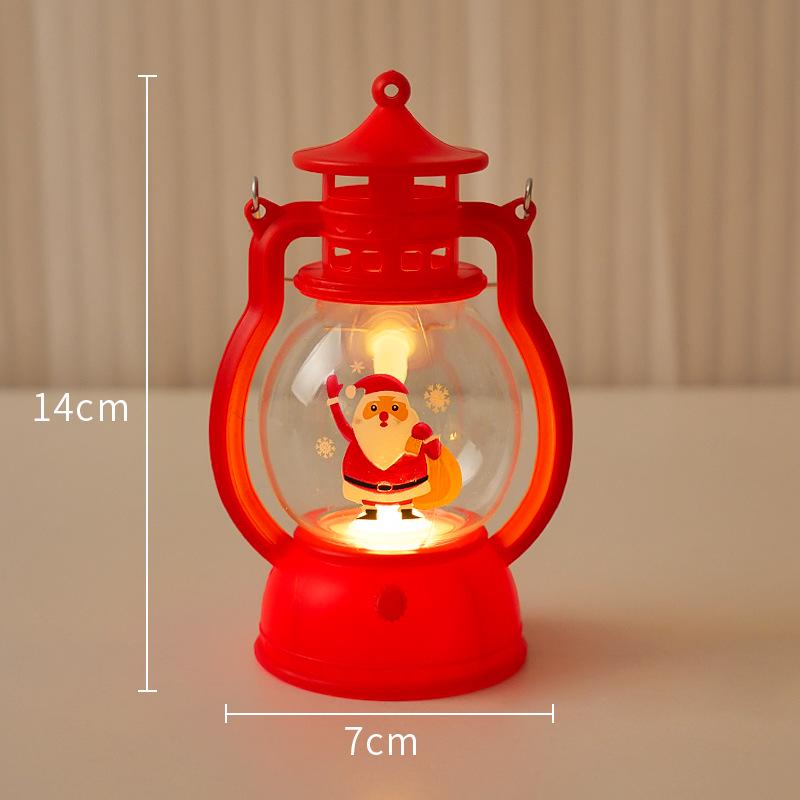Retro LED Kerosene Lamp Candle Light - Handheld Holiday Decoration and Creative Atmosphere Ornament.