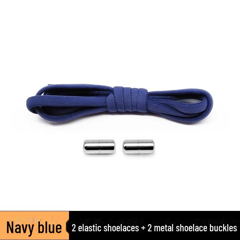 Новые ленивые шнурки с пряжкой из сплава металла для детей и взрослых - эластичные шнурки со свободным завязыванием