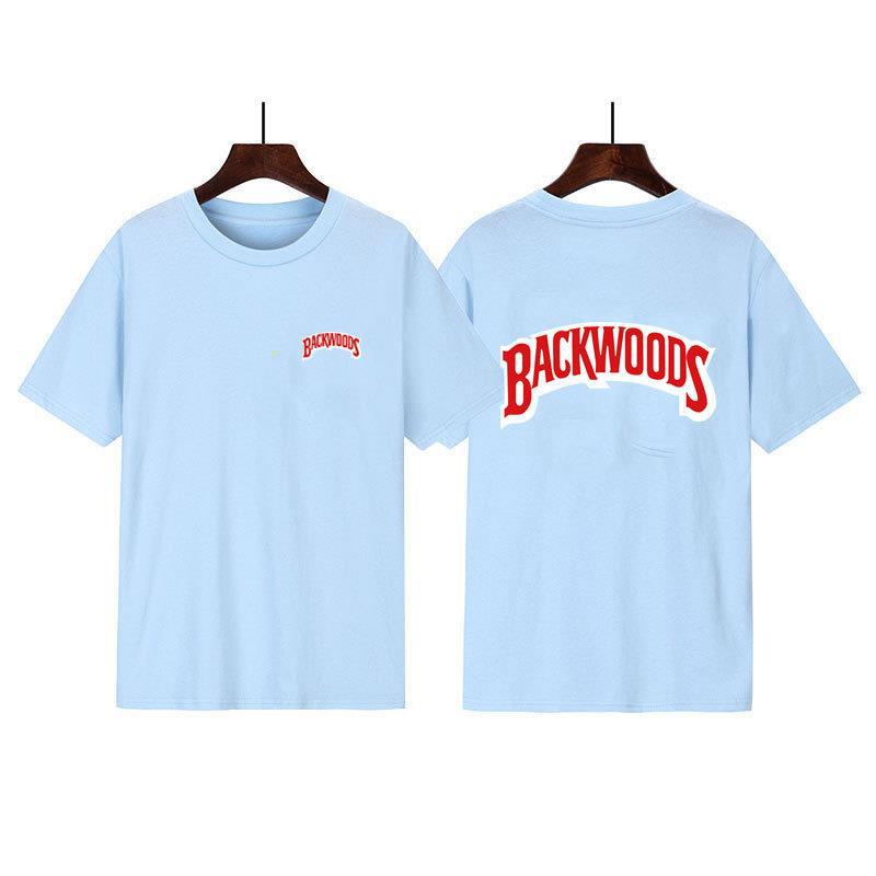 Хит продаж Футболки с коротким рукавом Backwoods с принтом букв для мужчин и женщин Взрыв желаний
