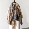 Luxury Design Winter Women's Print Cashmere Feel Scarf Shawl and Wraps Pashmina Scarf Warm Neckerchief Bufanda Tessel Echarpe