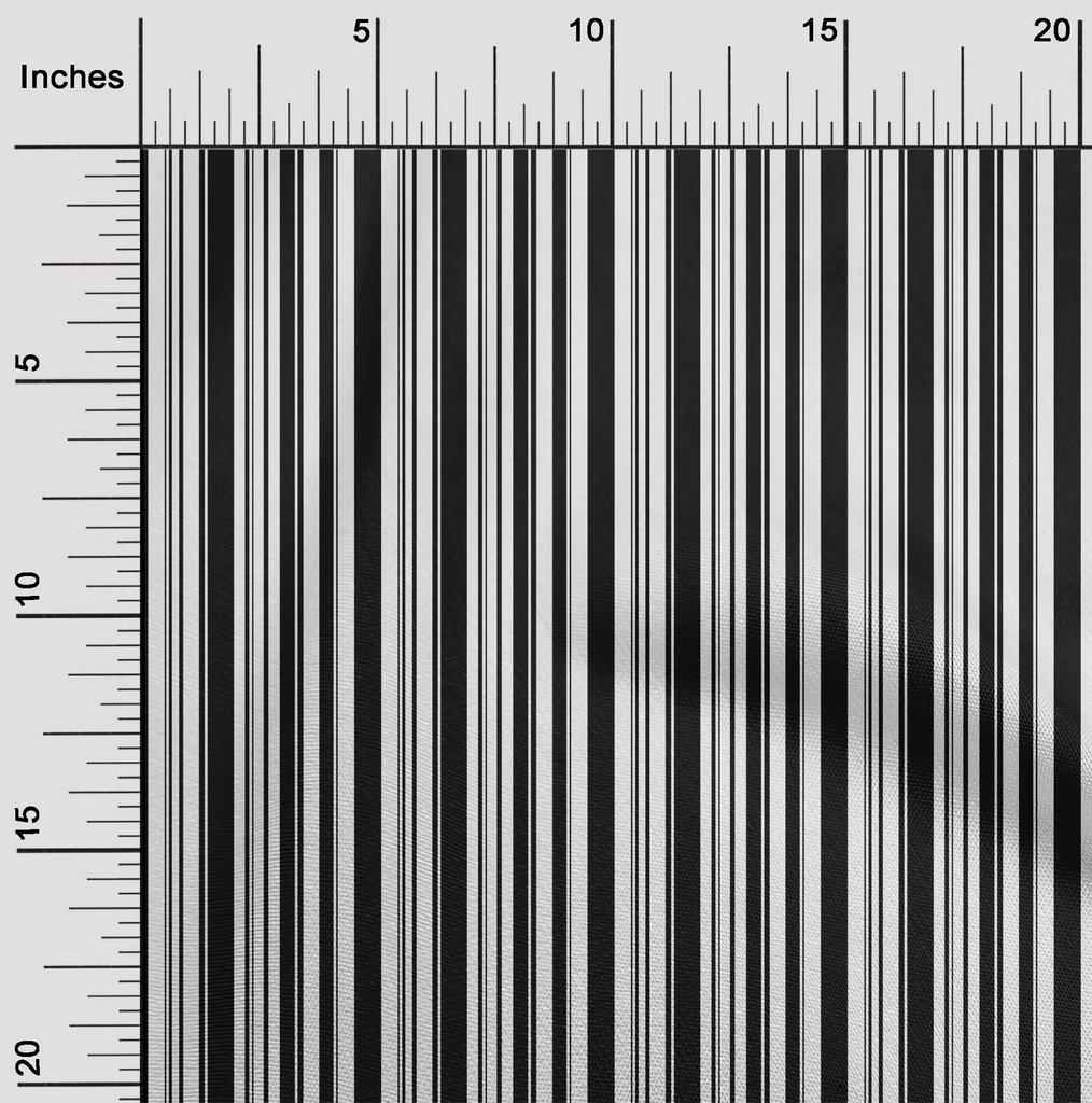 oneOone Cotton Flex Light Blue Fabric Stripes Sewing Material Print Fabric By The Yard 40 Inch