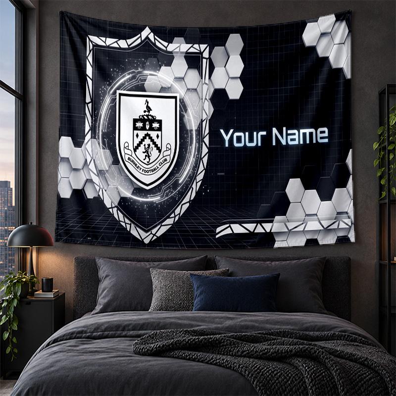 Personalized Tapestry Wall Hanging Burnley Football Pattern Art Background Cloth
