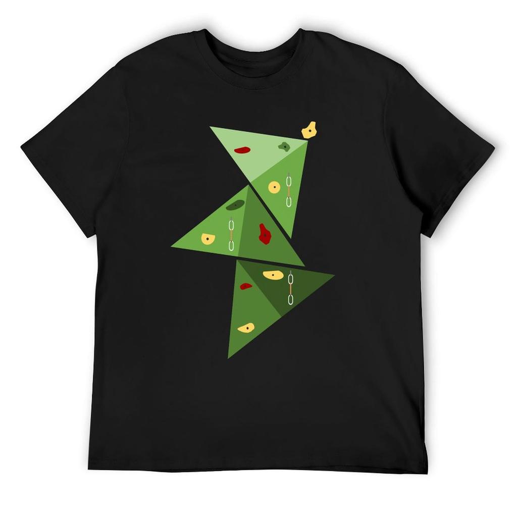 Climbing Christmas Tree T-Shirt Customs Design Your Own Oversized Graphic Tee Slim Fit T Shirts for Men