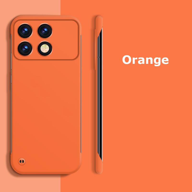 Ультратонкий безрамный матовый чехол для ПК с защитой от отпечатков пальцев для Xiaomi Poco X6 Pro, противоударный чехол-накладка