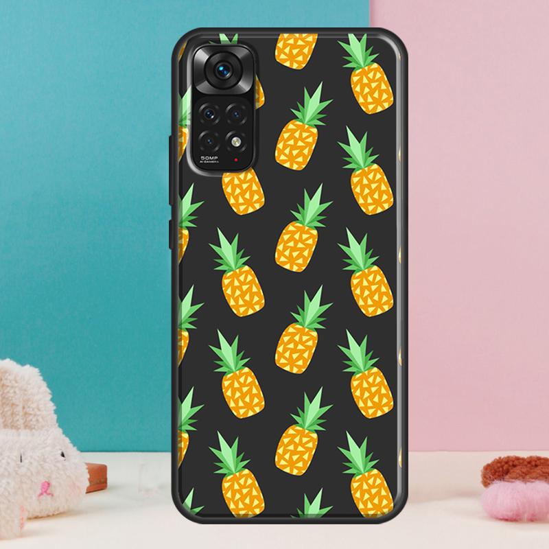 Летний чехол с ананасом для Xiaomi Redmi Note 12 11 10 9 8 Pro 9S 10S 11S 12S Redmi 12C 9A 9C 10A 10C Чехол