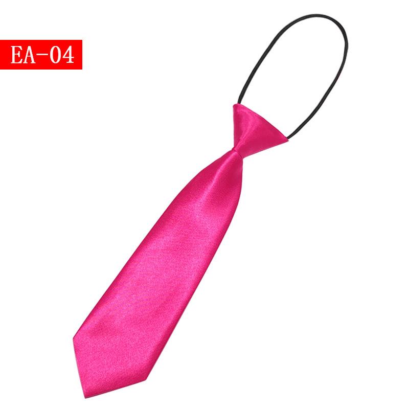 Детский однотонный маленький галстук для мальчиков и девочек, простой, короткий, эластичный, для малышей, детей, учеников начальной школы