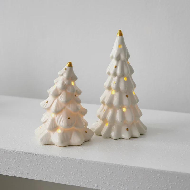 Ceramic Mini Crooked Neck Christmas Tree Ornament