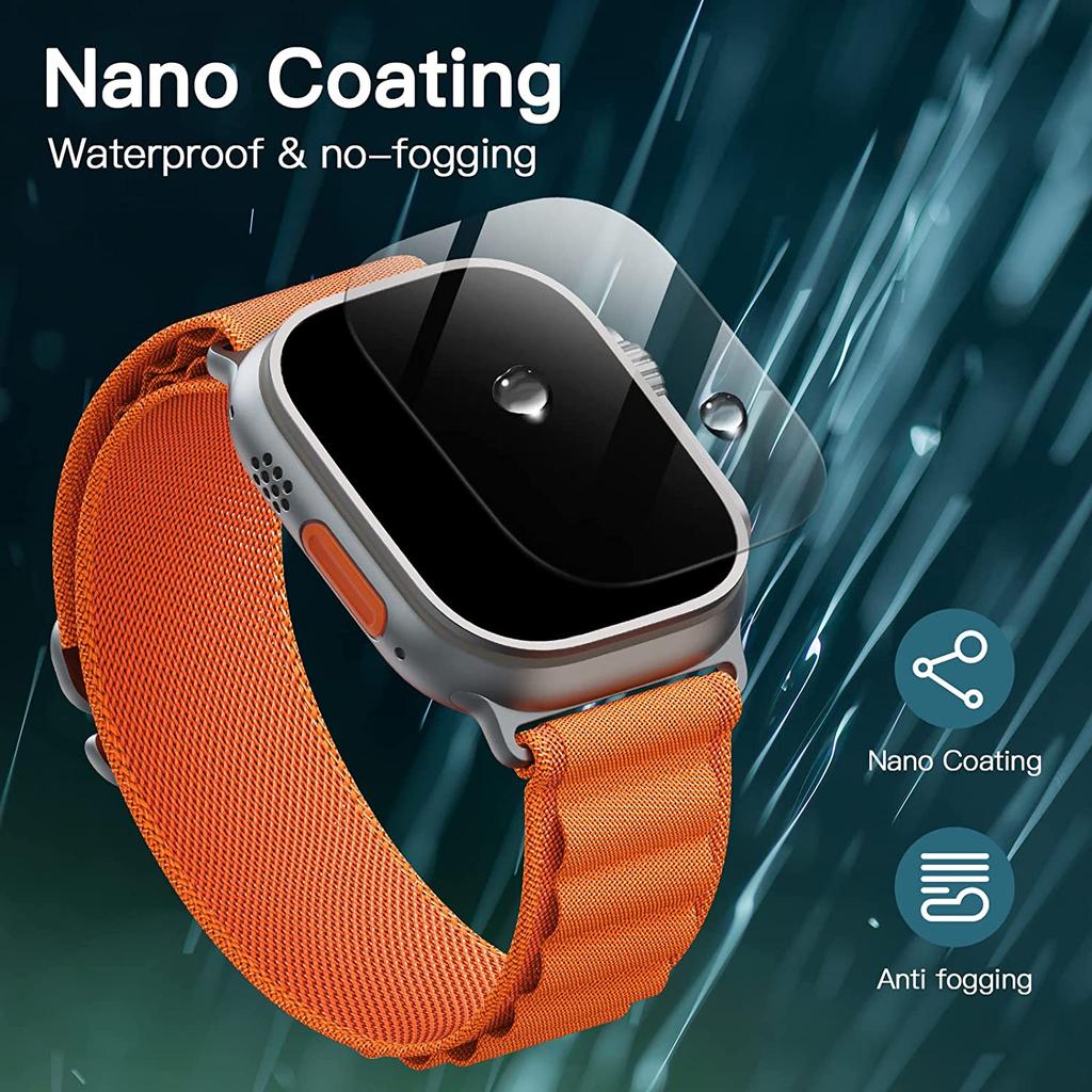 Защитная пленка для Apple Watch 8 Ultra 7 6 5 4 SE 2022 2020 3 Iwatch 38 мм, 42 мм, 41 мм, 45 мм, 40 мм, 44 мм, 49 мм, защитная пленка, аксессуары для защиты экрана, 10 шт.