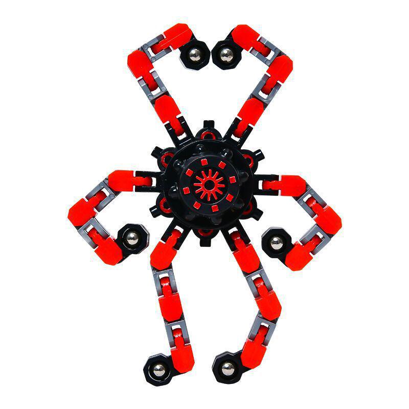 Детская деформируемая игрушка-спиннер-робот для мальчиков - Игрушка для снятия стресса с вращением пальцами