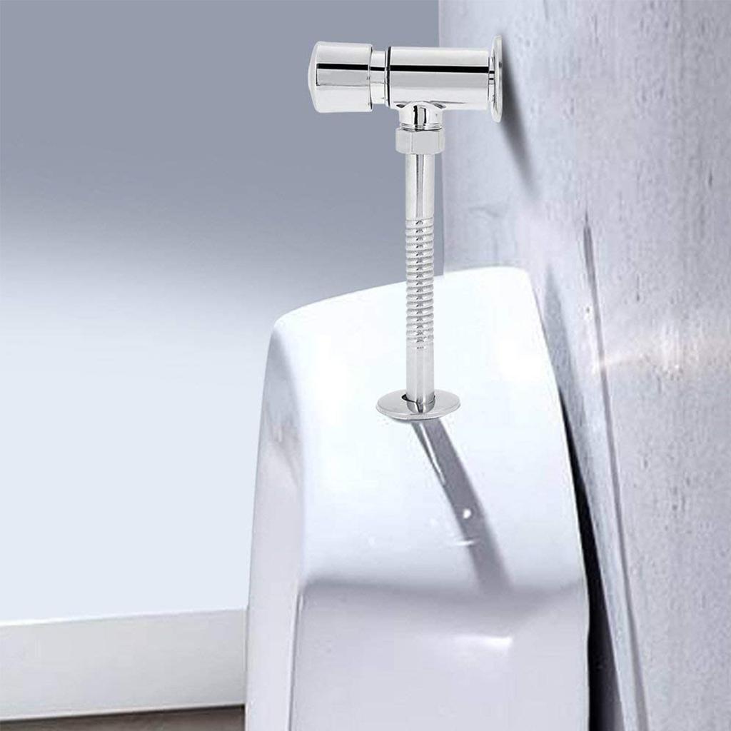 Toilet Urinal Brass Flush ,  Manual Hand Pressure Tool for Home Hotel Bathroom, Auto Shut Off Delay Urine Diverter