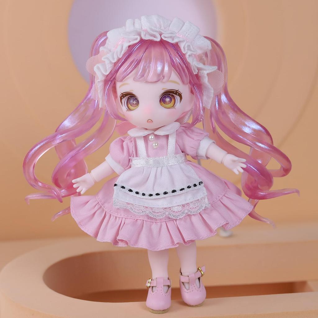 ICY Fortune Days 13 см кукла bjd кукла в стиле аниме, идеально подходящая для куклы-девочки своими руками - набор, подарок, украшение, упражнение, коллекция, 8+ (розовый)