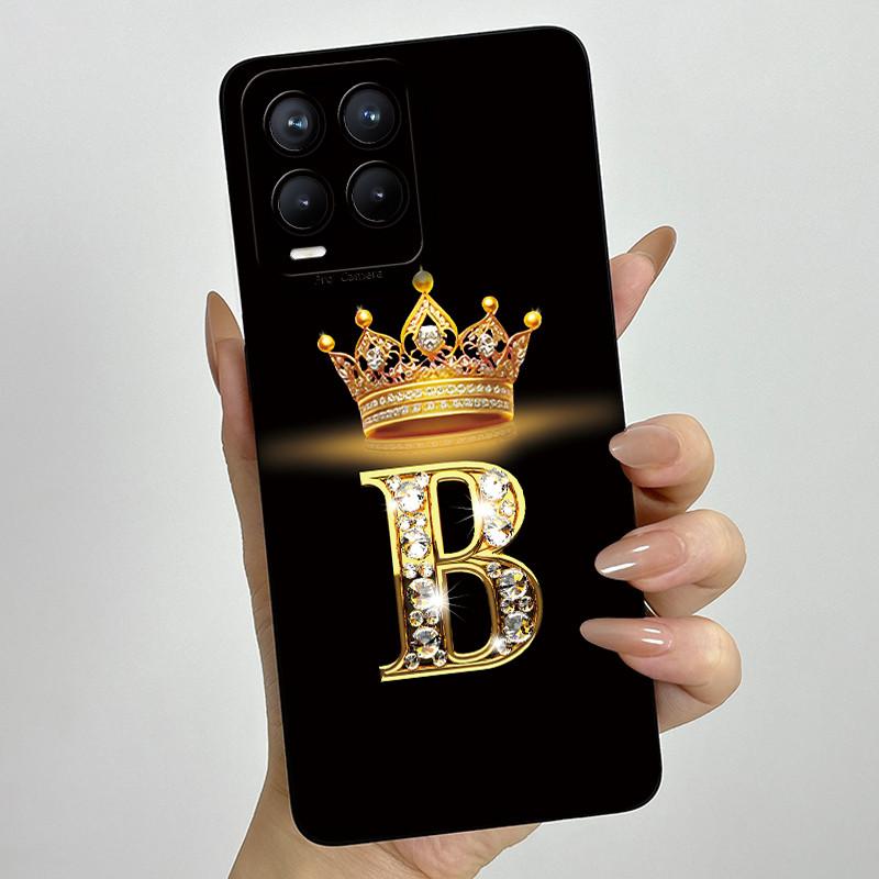 Для Realme 8 Pro RMX3085 RMX3081 Модный чехол для пары с инициалами для Realme8 8Pro 4G Мягкий силиконовый защитный чехол
