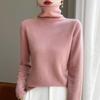 Женский кашемировый свитер Qinghe Cashmere 30% Кашемир 70% Шерсть Осенне-зимний кашемировый пуловер Мягкий и теплый
