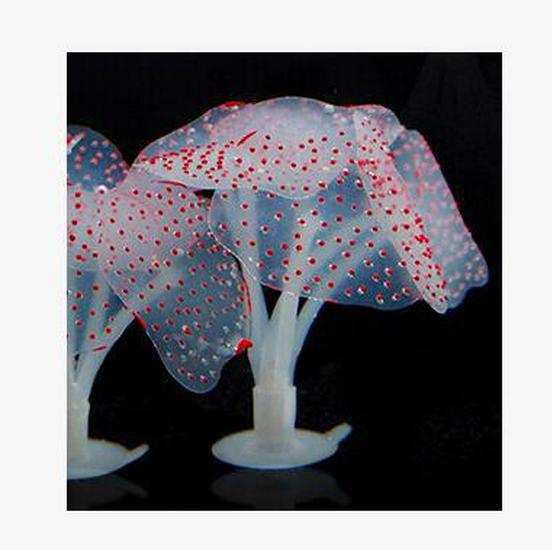 Набор декораций для аквариума из флуоресцентного силикона с кораллами и морскими ежами