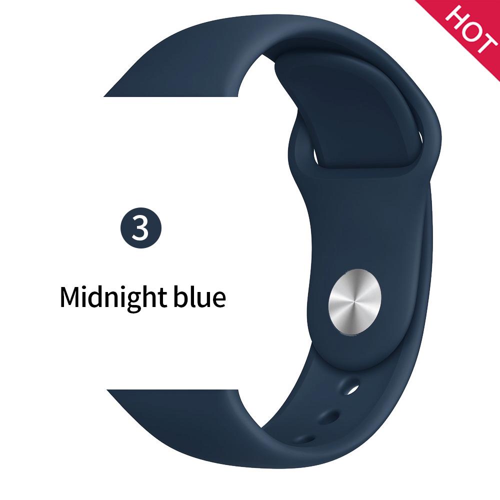 Силиконовый ремешок для часов Apple Watch 1-6 SE, Iwatch