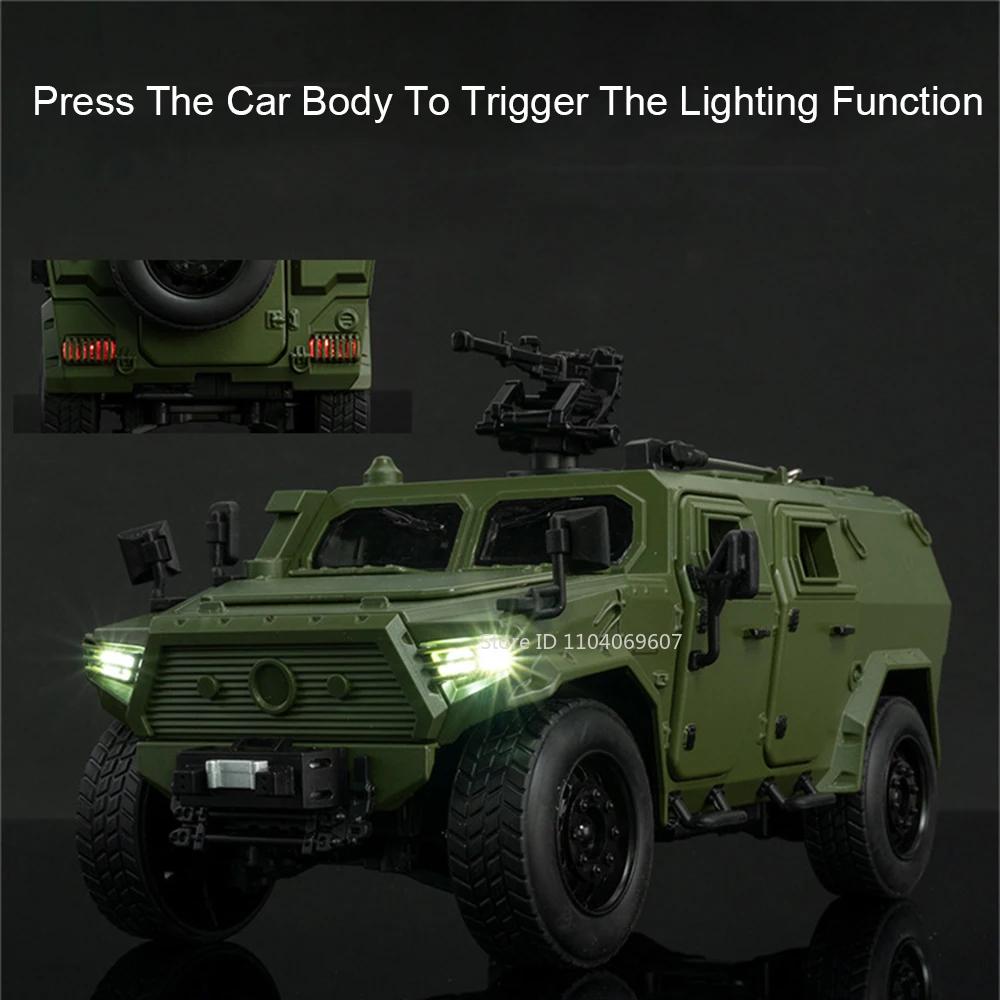 1:18 Модели Игрушки Автомобилей DongFeng MengShi Металлические Литые Военные Внедорожники Инерционный Звук Свет Двери Открываются Мальчик Образовательные Игрушки