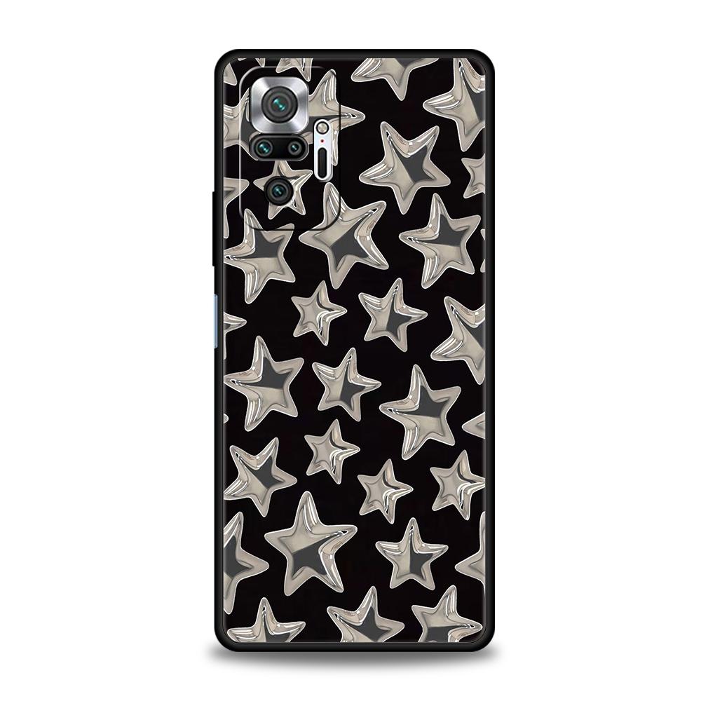 Черный Чехол-Паутина для Телефона Xiaomi Redmi Note 14 5G 13 12 10 11 Pro Plus 4G 14C 13C 12C 10C 9C Мягкий TPU Чехол