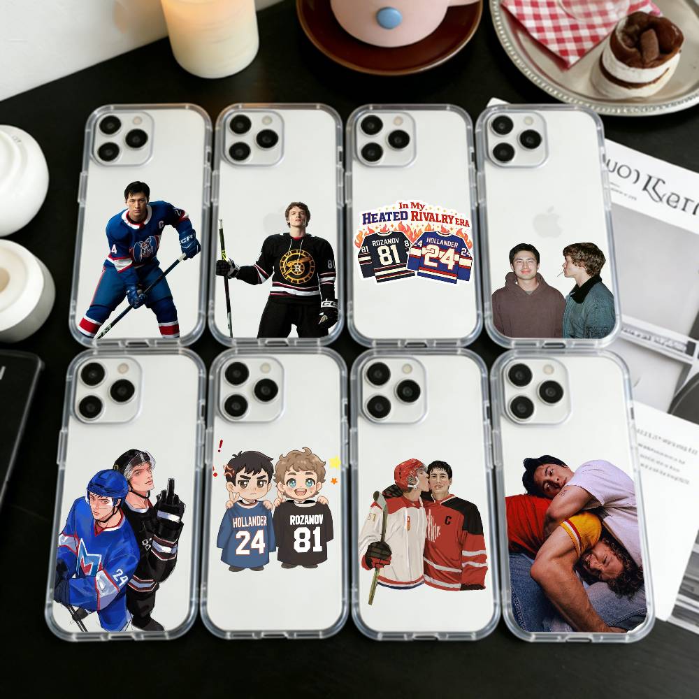 I-Хоккей H-Накал R-Соперничество Чехол для телефона для iPhone 17 16 15 14 13 12 11 Mini Pro Max Plus Прозрачный чехол