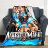 Wrestlemania Blanket Soft Warm Cozy Great for Seaside Sofa Bedding Four Seasons Multipurpose Stylish Decor Ideal Gift for Friends Family Couples Picni