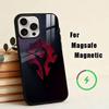 Чехол для телефона Game-W-World of W-Warcraft Для iPhone 17, 16, 15, 14, 13, 12, 11 Plus, Pro Магнитный Для Magsafe Беспроводная Зарядка