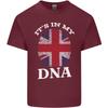Britain Its in My DNA Funny Union Jack Flag Unisexs Light Cotton TShirt