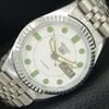 ВИНТАЖНЫЕ АВТОМАТИЧЕСКИЕ ЧАСЫ SEIKO 5 ВОССТАНОВЛЕННЫЕ ЯПОНИЯ МУЖСКИЕ БЕЛЫЙ ЦИФЕРБЛАТ a444253-1