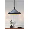 Champion Black Chandelier - Aluminum 35 Cm Diameter Cafe Rustic Pendant Kitchen Lounge Lamp Models
