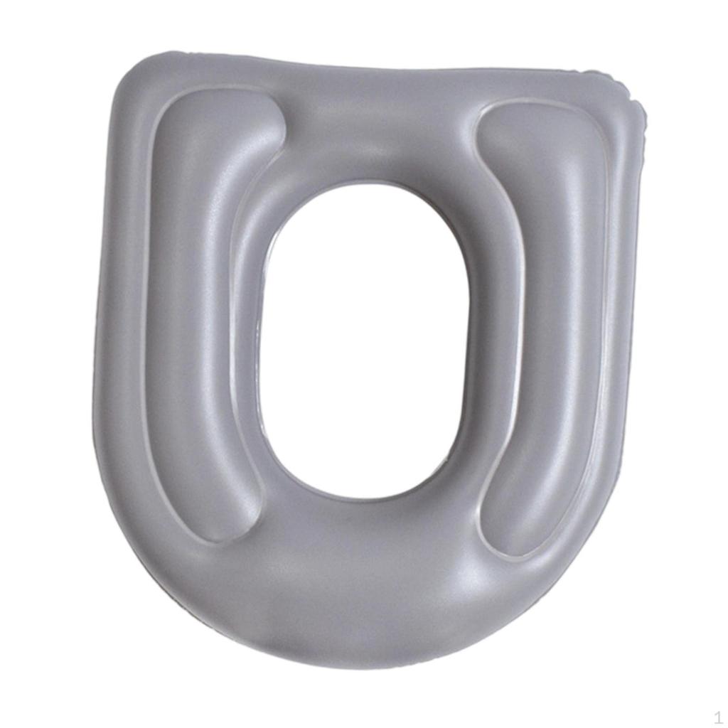 Air-Inflated Toilet Seat Support with Suction Cups for The Go