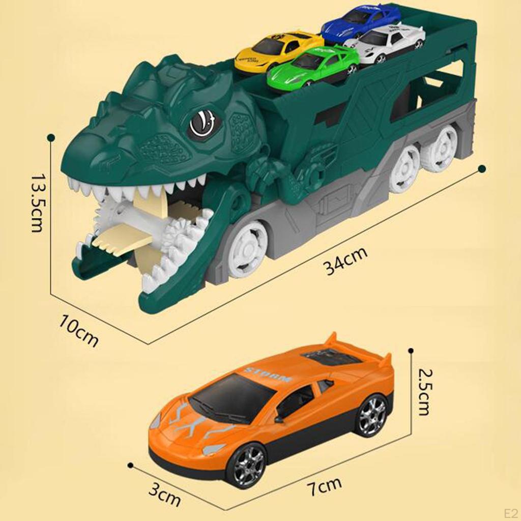 Dino Hauler Truck Storage Box Playset for Kids