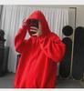 Мужской однотонный свитер с капюшоном 2023 года — весна и осень в стиле хип-хоп в Гонконге